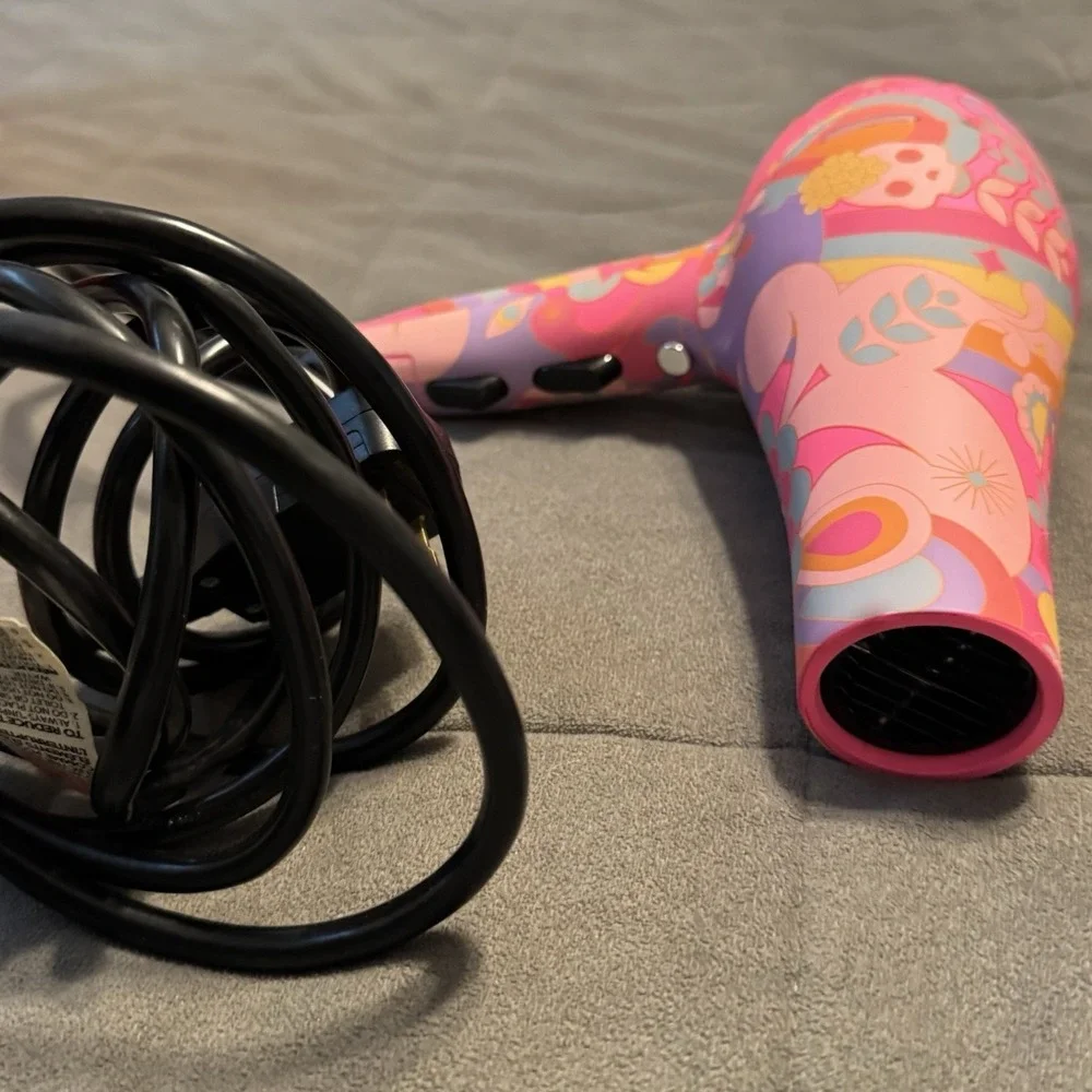 Amika Power Cloud Force 1875W Hair Dryer HMS0007 Pink Floral Design